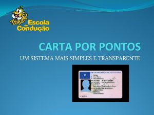 CARTA POR PONTOS UM SISTEMA MAIS SIMPLES E