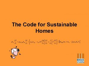 The Code for Sustainable Homes Climate Change Stern