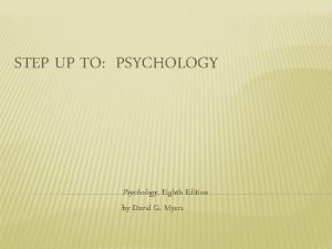 STEP UP TO PSYCHOLOGY Psychology Eighth Edition by