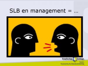 SLB en management Programma SLB 1 2 3