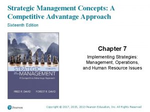 Strategic Management Concepts A Competitive Advantage Approach Sixteenth