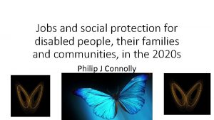 Jobs and social protection for disabled people their