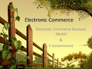 Electronic Commerce Business Model EGovernment Amn 2012 STUDENT