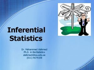 Inferential Statistics Dr Mohammed Alahmed Ph D in