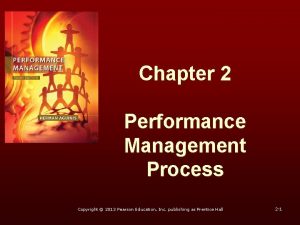 Chapter 2 Performance Management Process Copyright 2013 Pearson