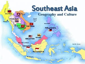 Southeast Asia Geography and Culture Geography Water Water