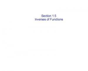 Section 1 5 Inverses of Functions Box of