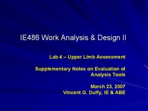 IE 486 Work Analysis Design II Lab 4