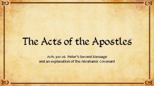 Acts 3 12 26 Peters Second Message and