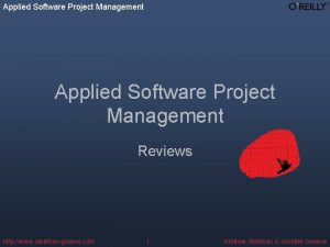 Applied Software Project Management Reviews http www stellmangreene