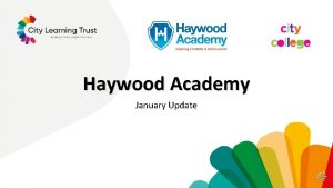 Haywood Academy January Update Remote Learning Like so