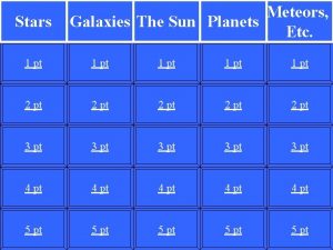 Stars Meteors Galaxies The Sun Planets Etc 1