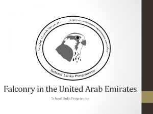 Falconry in the United Arab Emirates School Links