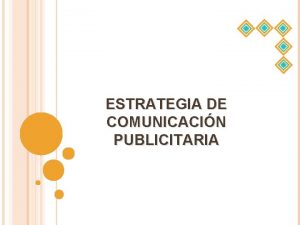 ESTRATEGIA DE COMUNICACIN PUBLICITARIA DEFINICIN DEL PROBLEMA Las