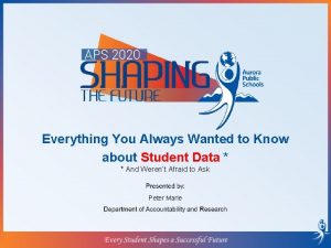 Everything You Always Wanted to Know about Student