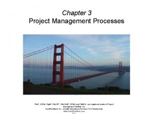 Chapter 3 Project Management Processes PMP CAPM Pg
