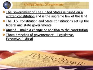 United States Government The Government of The United