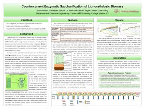 Countercurrent Enzymatic Saccharification of Lignocellulosic Biomass Evan Wilson