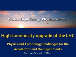 HighLuminosity upgrade of the LHC Physics and Technology