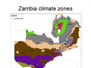 Zambia climate zones Zambia RF maize Zambia RF
