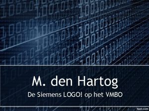 M den Hartog De Siemens LOGO op het