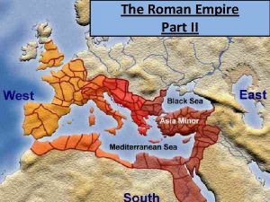 The Roman Empire Part II GrecoRoman Civilization Rome