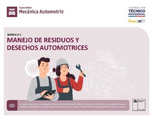 MDULO 3 MANEJO DE RESIDUOS Y DESECHOS AUTOMOTRICES