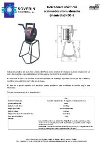 440 770 200 Indicadores acsticos accionados manualmente manivela