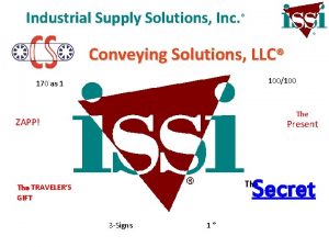 Industrial Supply Solutions Inc Conveying Solutions LLC 100100