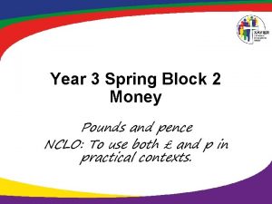 Year 3 Spring Block 2 Money Pounds and