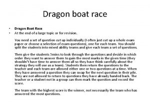 Dragon boat race Dragon Boat Race At the