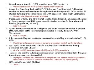 Beam losses at injection 288 b injection new