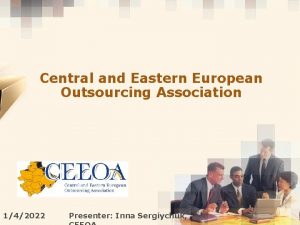 Central and Eastern European Outsourcing Association 142022 Presenter