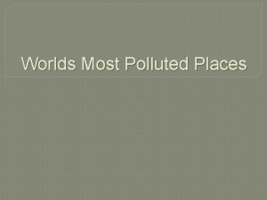 Worlds Most Polluted Places Linfen China Linfen China