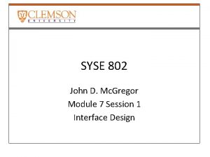 SYSE 802 John D Mc Gregor Module 7