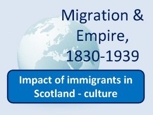 Migration Empire 1830 1939 Impact of immigrants in