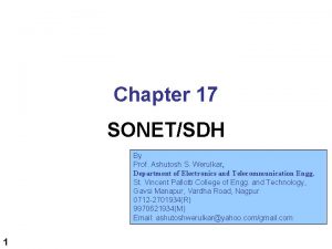 Chapter 17 SONETSDH By Prof Ashutosh S Werulkar