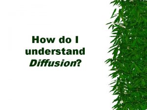 How do I understand Diffusion Diffusion can be