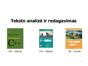 Teksto analiz ir redagavimas 235 266 psl 142