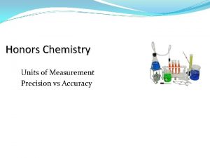 Honors Chemistry Units of Measurement Precision vs Accuracy