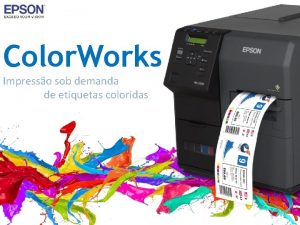 Color Works Impresso sob demanda de etiquetas coloridas
