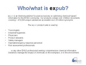 Whowhat is expub expub is an Internet publisher