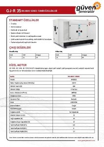 GJR 35 RICARDO SERIES TEKNK ZELLKLER STANDART ZELLKLER