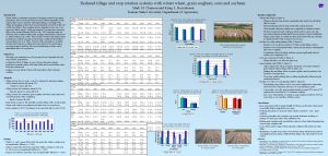 Reduced tillage and crop rotation systems with winter