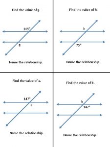 Find the value of g Find the value