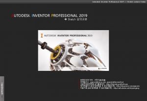 Autodesk Inventor Professional 2019 Sketch Lecture Notes AUTODESK