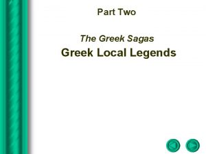 Part Two The Greek Sagas Greek Local Legends