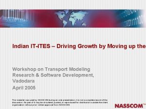 Indian ITITES Driving Growth by Moving up the