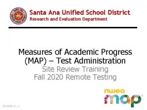 Santa Ana Unified School District Research and Evaluation