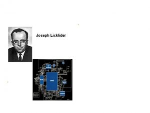 LA STORIA DI INTERNET Joseph Licklider ARPANET Internet